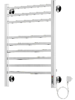 Полотенцесушитель электрический Terminus Ватикан П9 500х700 справа, хром